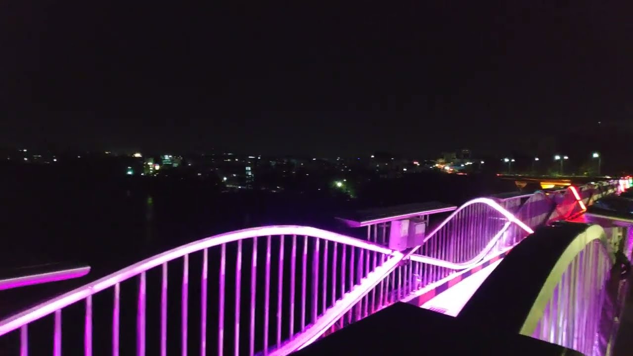 durgam cheruvu cable bridge night view #shorts #yt #ytshorts #motorcycle #vlogs #hyderabad