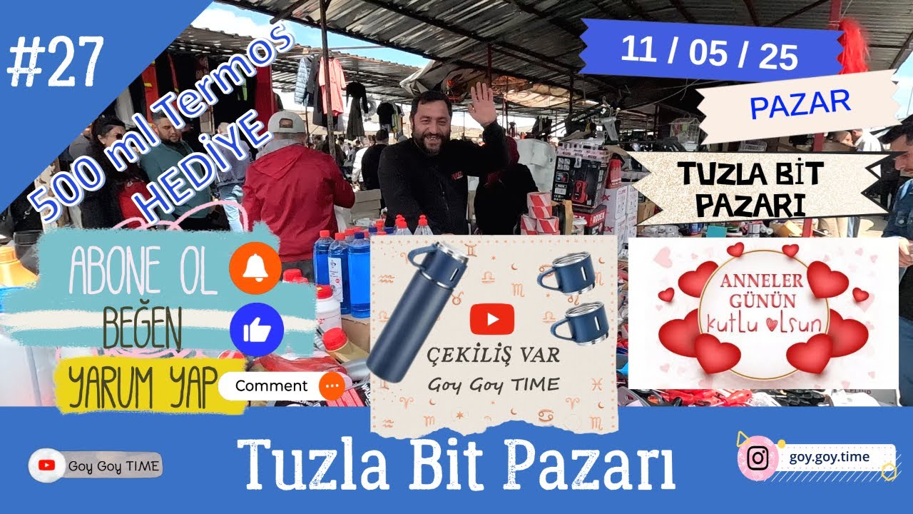 TUZLA BİT PAZARI #27 PAZAR 🎁 HEDİYE VAR #bitpazari #tuzla #tuzlabitpazarı #bazaar #pazar #termos