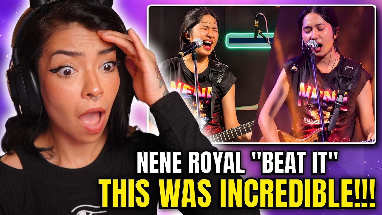 ПЕВИЦА РЕАГИРУЕТ на Nene Royal &mdash; Beat It (кавер на Майкла Джексона) РЕАКЦИЯ В ПРЯМОМ ЭФИРЕ
