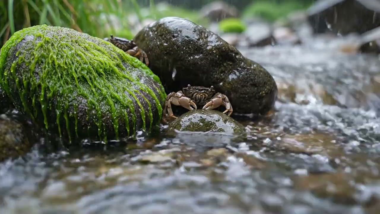 Rain Sounds Filling a Calm Night Forest - White Noise ASMR for Peace of Mind, Focus, Study