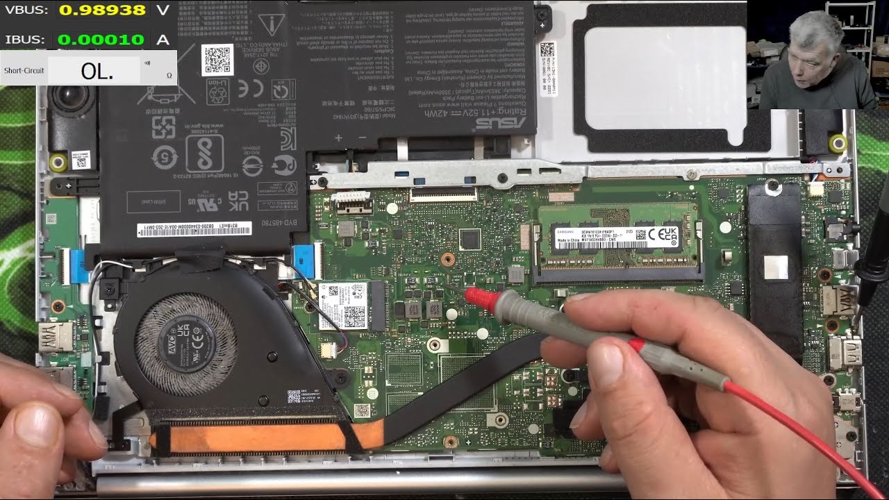 Asus Vivobook 15 & Lenovo yoga slim, same main power rail shorted but actually different faults