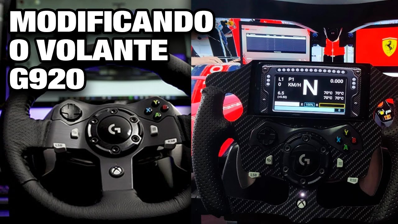 LOGITECH G920 MODIFICAÇÃO - Instalei um add on de volante de Fórmula 1 com suporte a telemetria