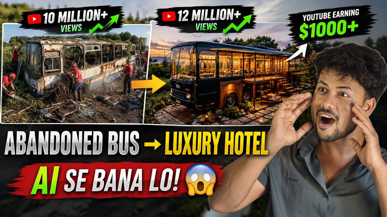 From Abandoned to LUXURY 😱🔥 Create Viral AI Restoration Videos | Full Tutorial