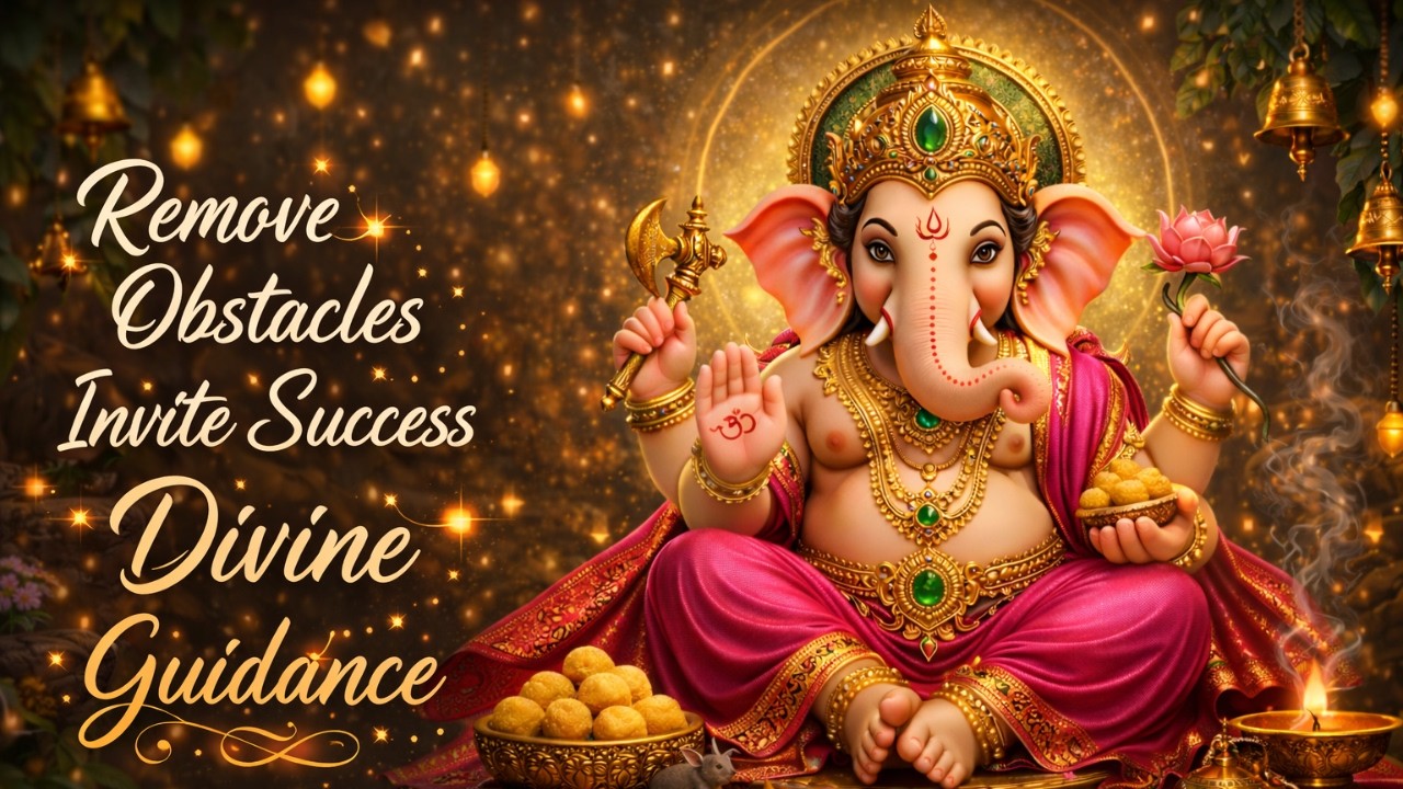 Divine Ganesha Mantra for Wisdom, Success, and Obstacle Removal, Vakratunda Mahākāya Sūryakoṭi