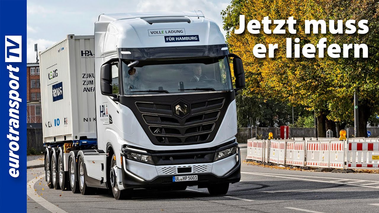 Nikola Tre in the practical test in the port of Hamburg
