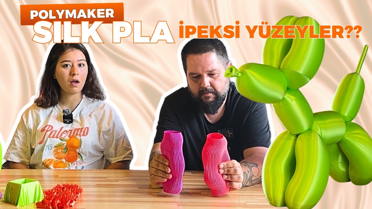 3D Baskıda Parlak Sonuçlar ✨ Silk PLA ile İpeksi ve Pürüzsüz Yüzeyler? | Polymaker Filament Testi