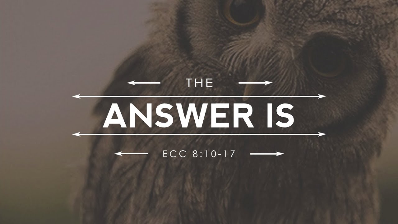 6/01/2016 - The Answer Is