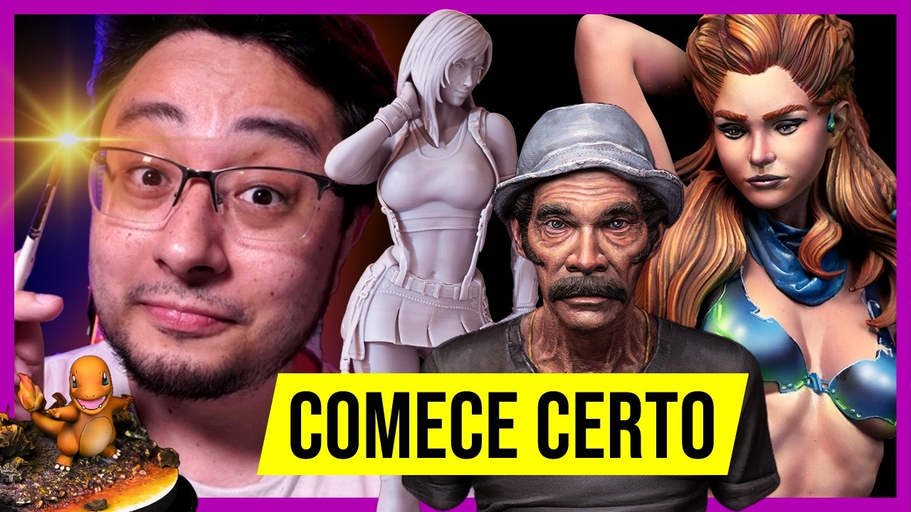 COMECE CERTO: Guia 2026 para Pintura de Miniaturas, Impressão 3d e Colecionáveis