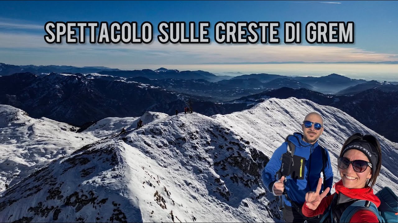 SALITA INVERNALE CIMA DI GREM - BIVACCO MISTRI - GIRO AD ANELLO DAL PASSO DI ZAMBLA