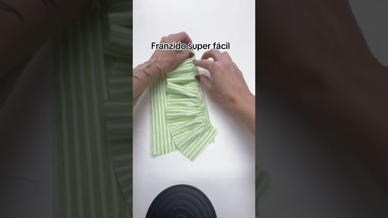 Como fazer um franzido de um jeito super f&aacute;cil!! #costura #dicasdecostura #diy #costuracriativa