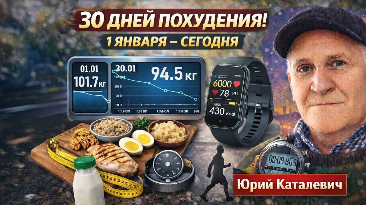 Контроль веса! Показатели на браслете и умных весах! Худею 30 января 2026.