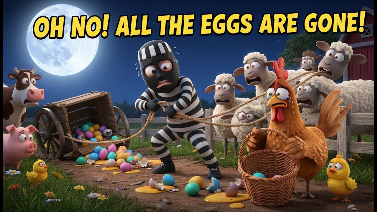 Oh No! All the Eggs Are Gone! 🥚😢 | Mother Hen Cries | Farm Rescue Story for Kids