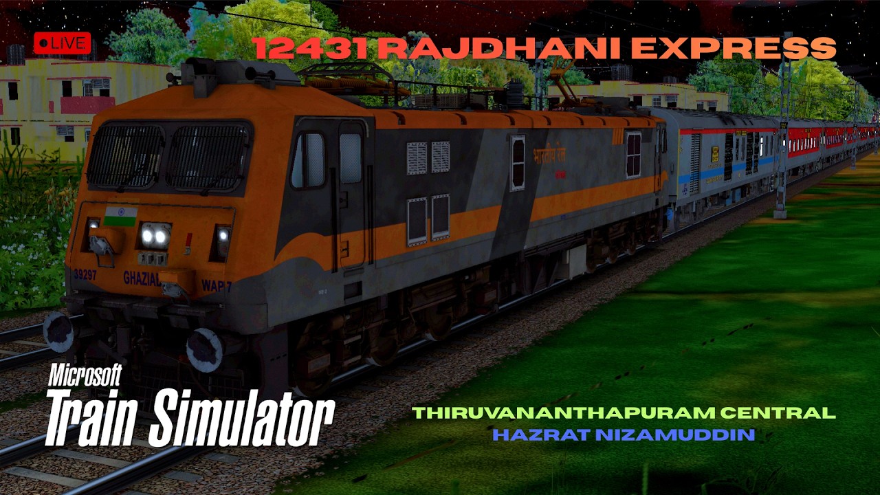 FULL TRAFFIC ENTRY IN DELHI WITH RAJDHANI EXPRESS | 12431 TVC - NZM | MSTS LIVE | Mr KR PLayZ