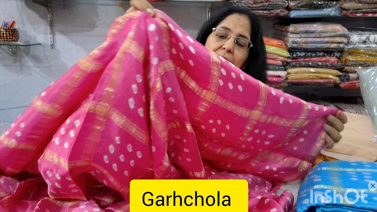 ❤️new collection #Gujrat #garhchola/ bandhni pure Gajji silk
