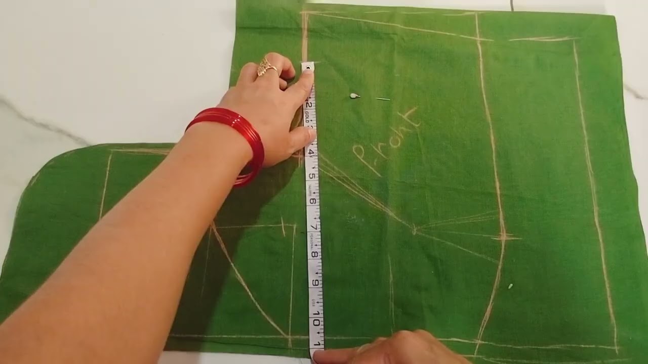 40 saiz blouse cutting ✂️