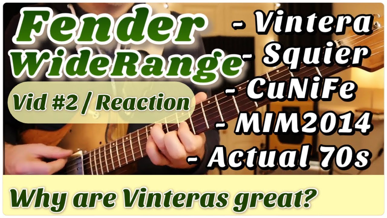 (Vid #2- Reaction/Tips/Solder) Fender CuNiFe vs Vintera Squier & MIM Wide Range Humbucker Coil Split