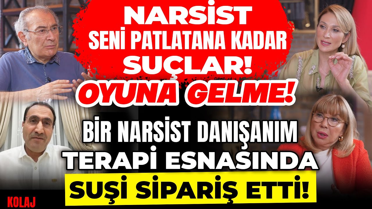 KOLAJ/   Seni Patlatana Kadar Suçlar! OYUNA GELME! Bir Narsist Danışanım Terapide Suşi Sipariş Etti!