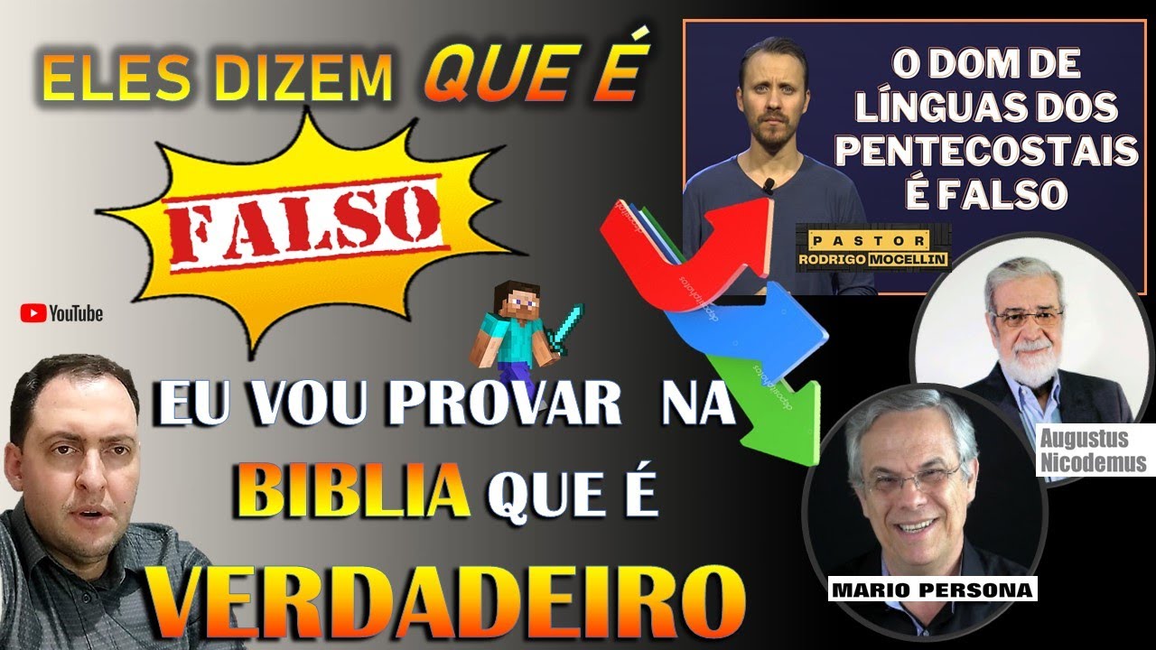 Refutando Augusto Nicodemos Mário Persona e Rodrigo Mocellin sobre Dons de Línguas 🔥⚔️🗡️