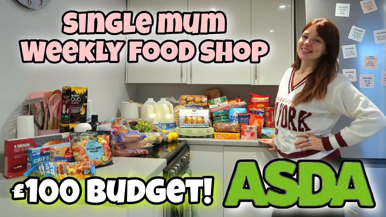 HALF TERM FOOD SHOP HAUL AS A SINGLE MUM WITH A £100 BUDGET!