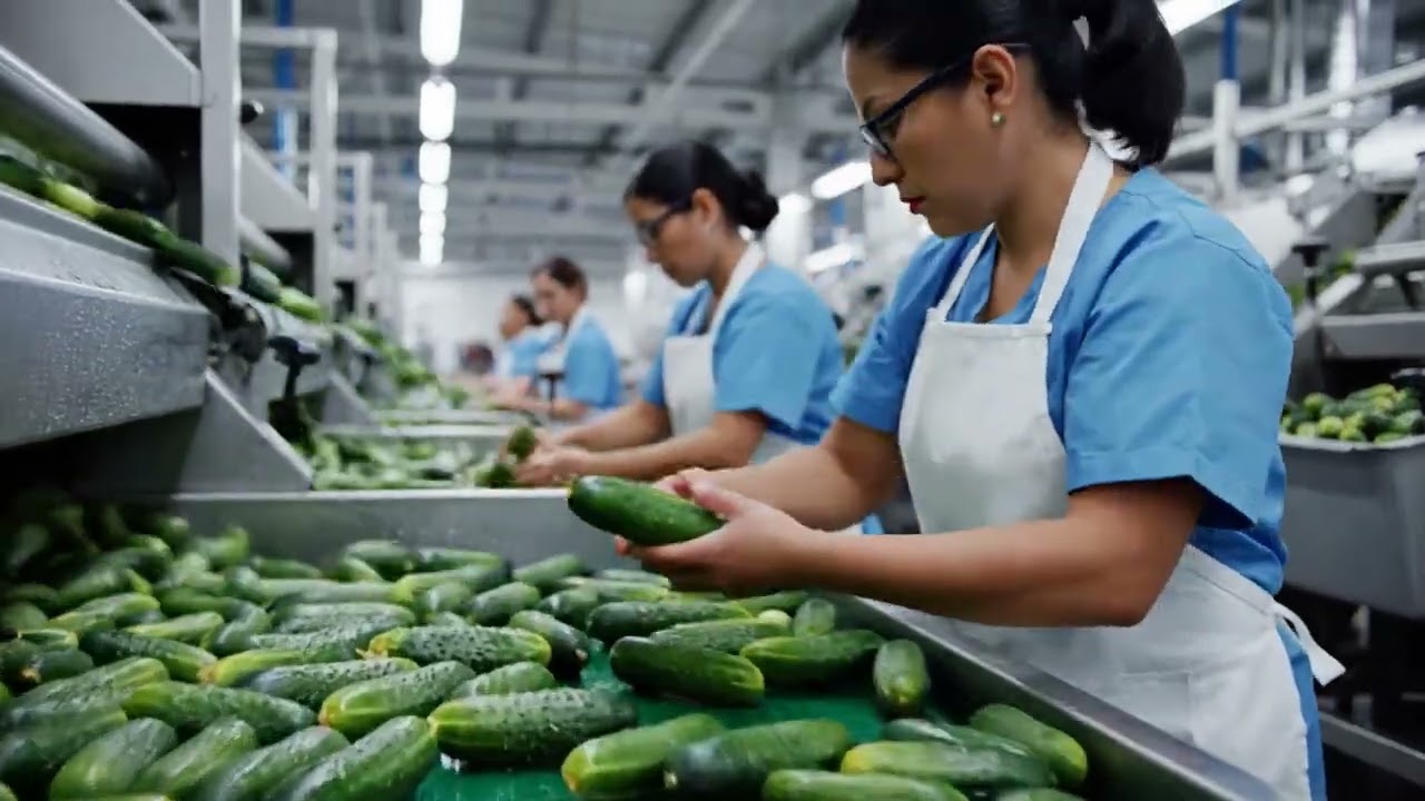 Cucumber Production and Packaging Process