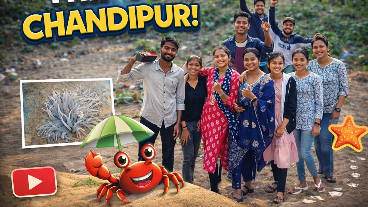 “Trip to Chandipur 🌊 Watching the sea disappear was pure magic ✨”