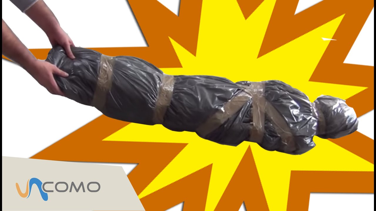 Decoración para halloween: ¡cadáver envuelto!