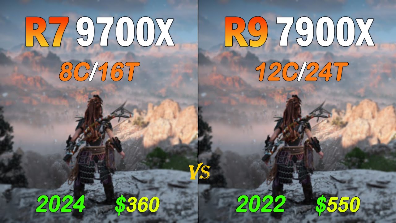 Ryzen 7 9700X vs Ryzen 9 7900X - How Much Performance Difference?