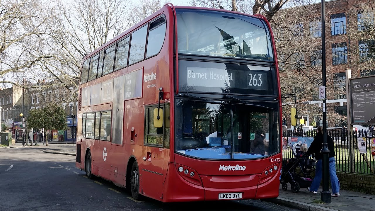 London Bus Route 263 - Barnet Hospital to Highbury Barn - New Route - Subtitles