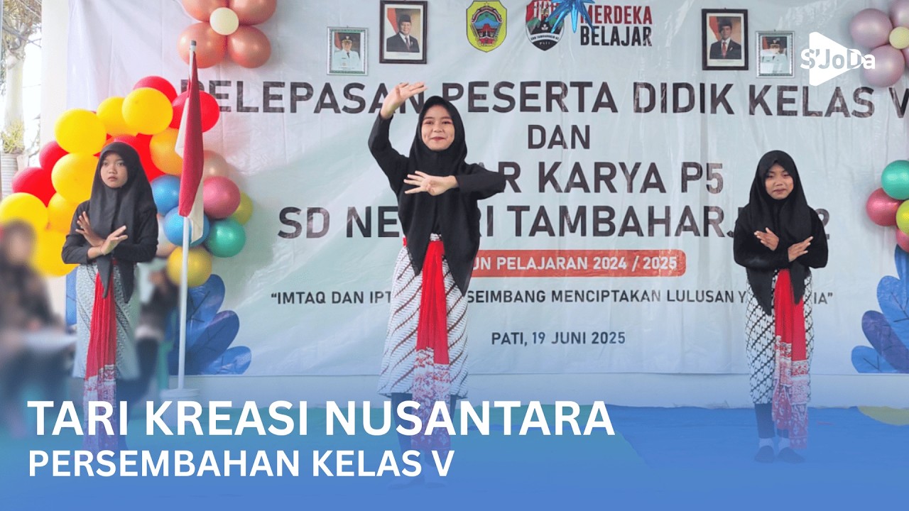 TARI KREASI NUSANTARA PERSEMBAHAN KELAS V | TARI ANAK SD | TARI DAERAH