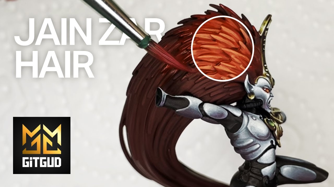 Painting Vibrant Red Hair on Jain Zar: Miniature Painting Tutorial