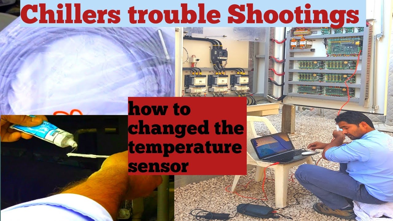 How to troubleshoo chillers/ and fixed the new temperature sensor/ easy to install