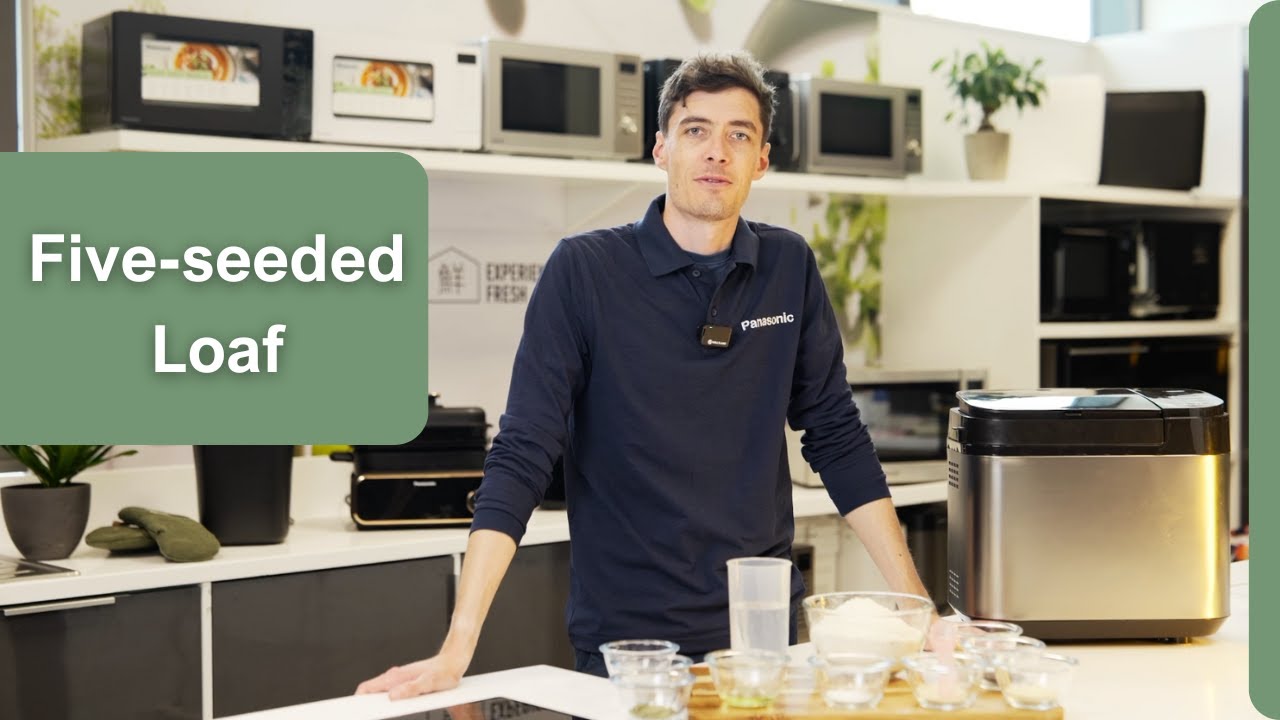 How to bake a 5-seeded large loaf using a Panasonic bread maker