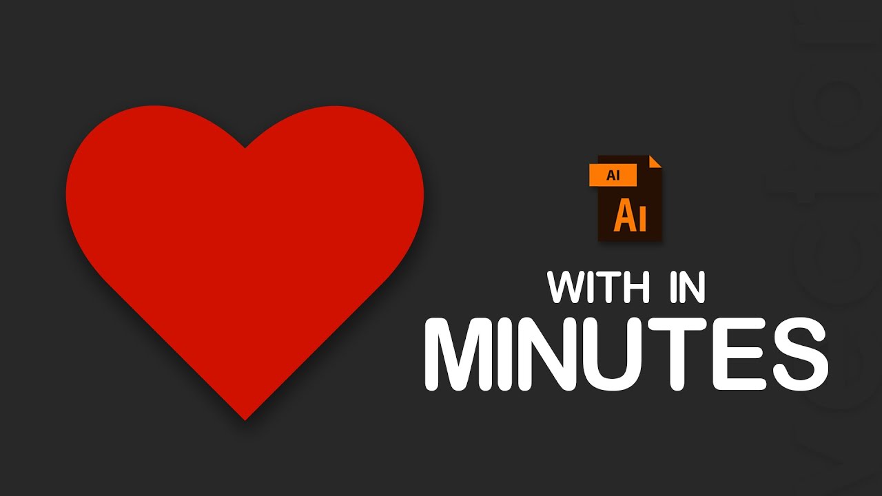 Vector Illustrator heart shape - quick way