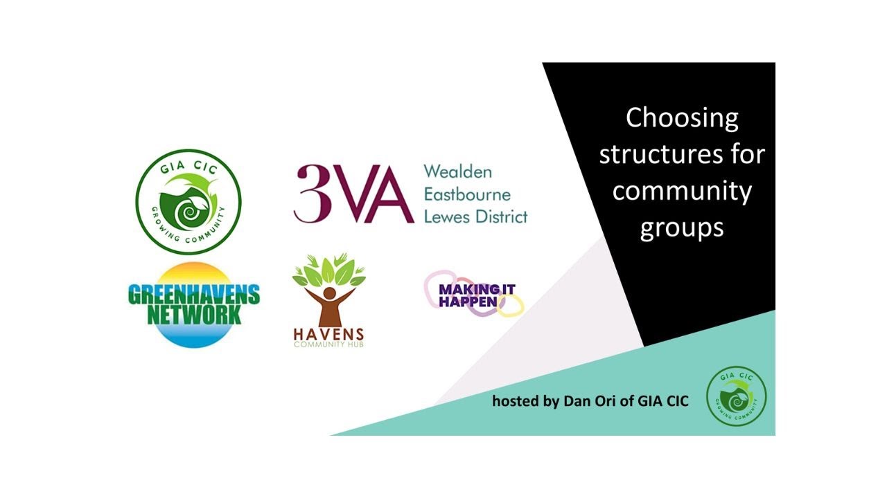 Choosing structures for community groups