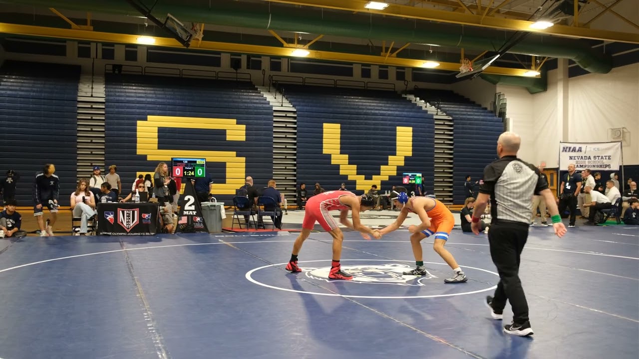 2026 NIAA 5A Southern Regionals - 120 lbs 3rd place match (Connor Johns//BGHS v R Dixon//Arbor View)