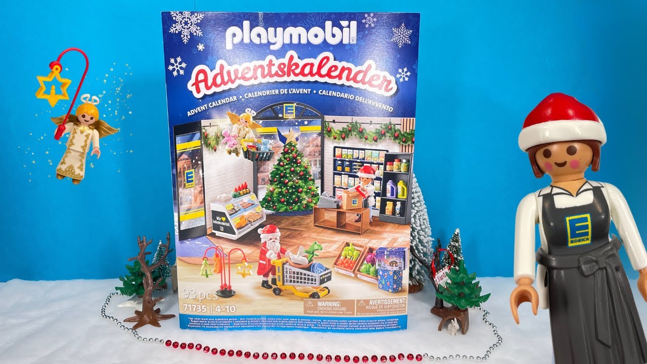 Unboxing Playmobil EDEKA Adventskalender 2024 | Weihnachtseinkauf | 71735 | Weihnachten | Auspacken