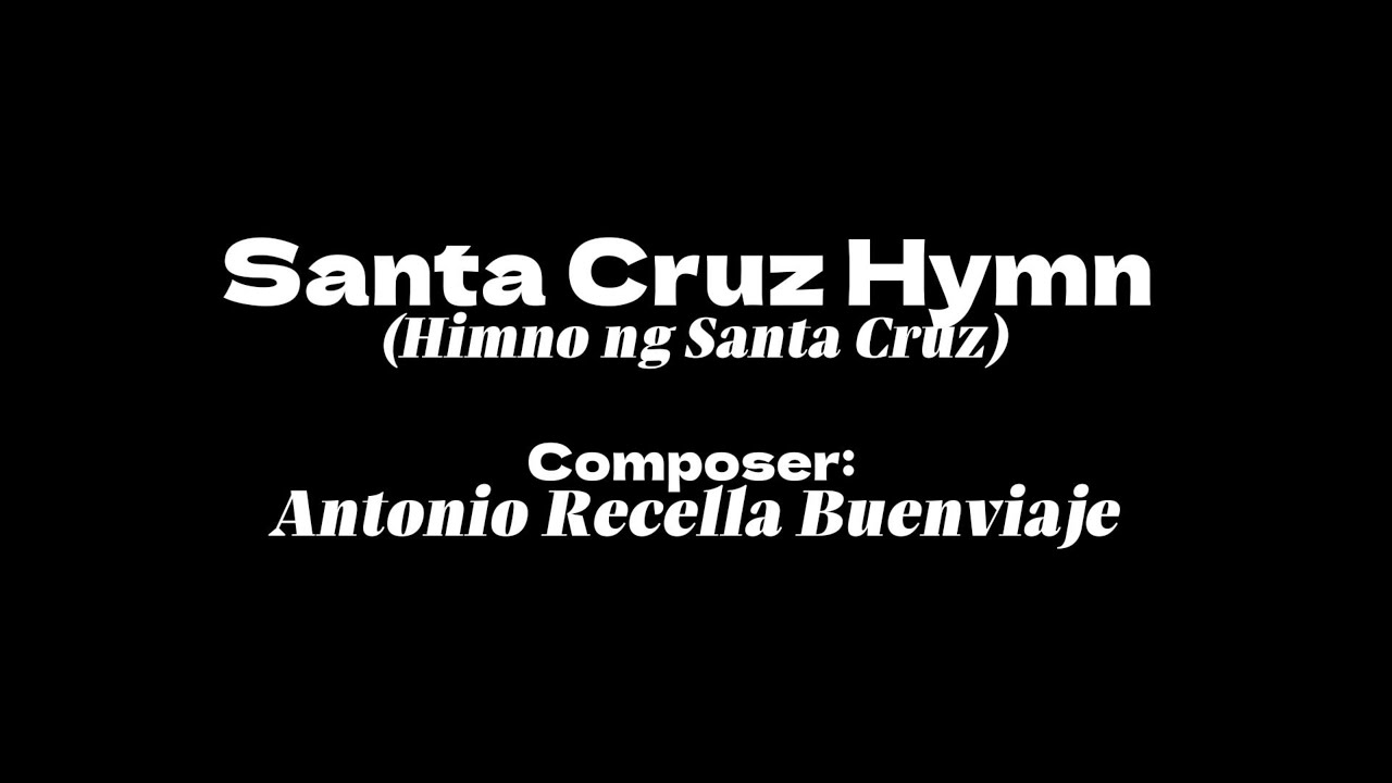 Santa Cruz Hymn Lyrics Marinduque