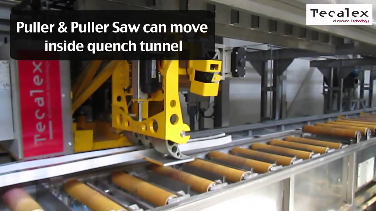 TECALEX: Servo drive press feeding & puller system