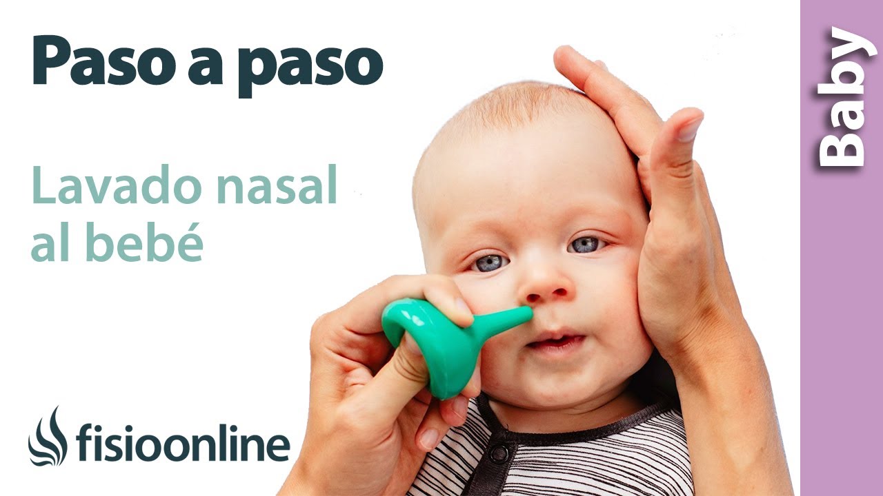 CÓMO hacer LAVADO NASAL al bebé PASO A PASO