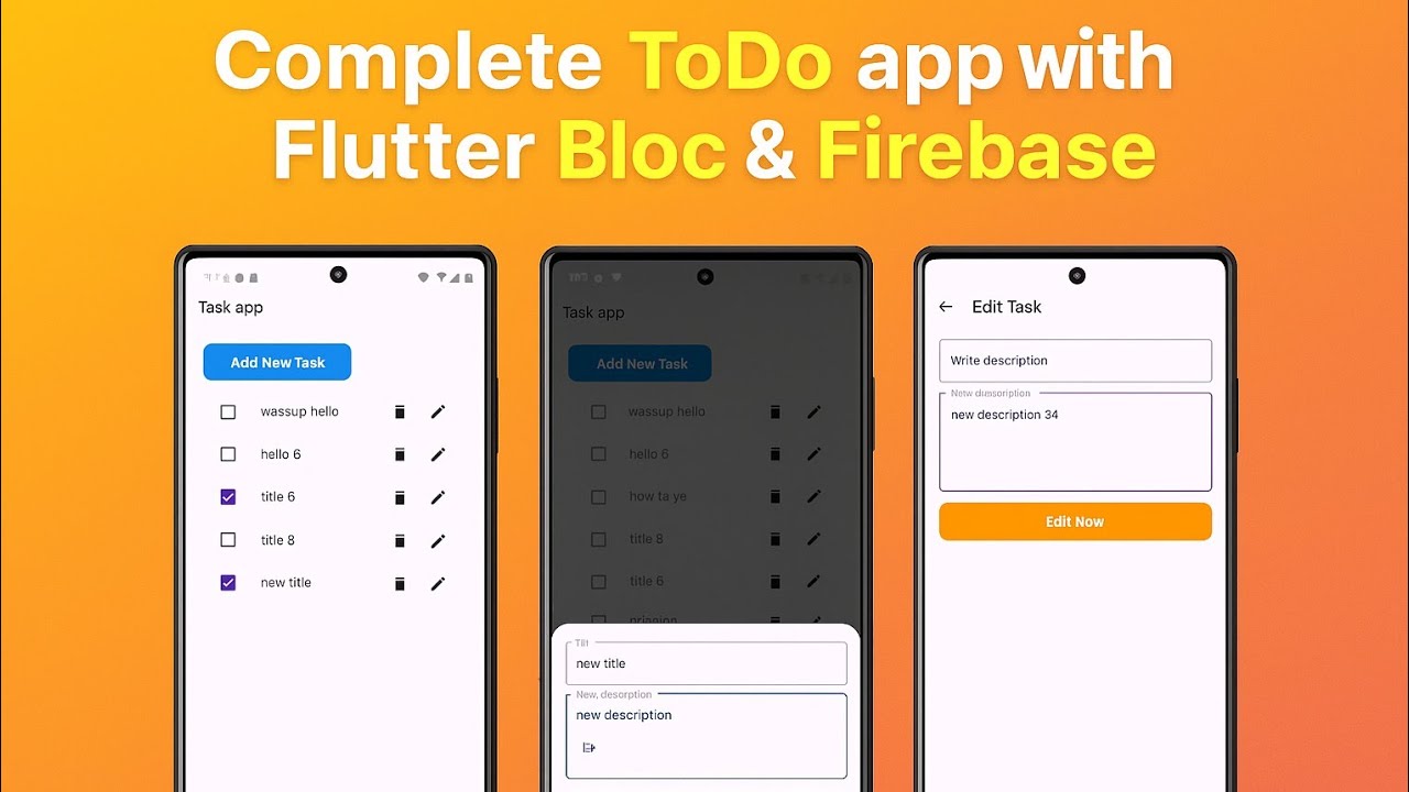 Complete ToDo App with Flutter, Firebase & Bloc | Full App Development Tutorial (Step by Step)