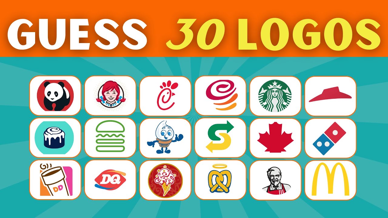 Guess the Logo – Food Places Edition 🍔🍕 | 30 Famous Restaurant Logos Challenge
