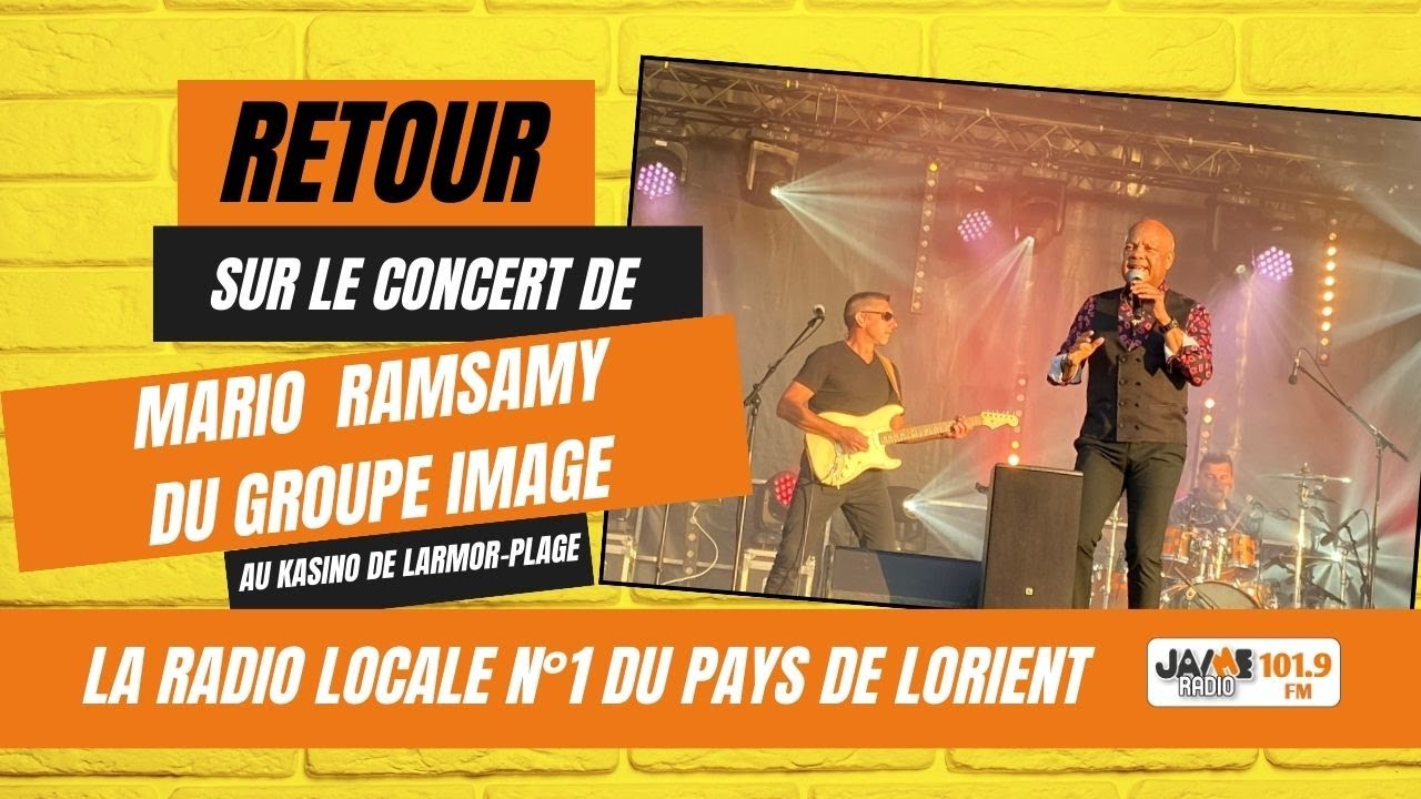 Revivez le concert de Mario RAMSAMY , leader du groupe Image, au Kasino de Larmor-Plage !