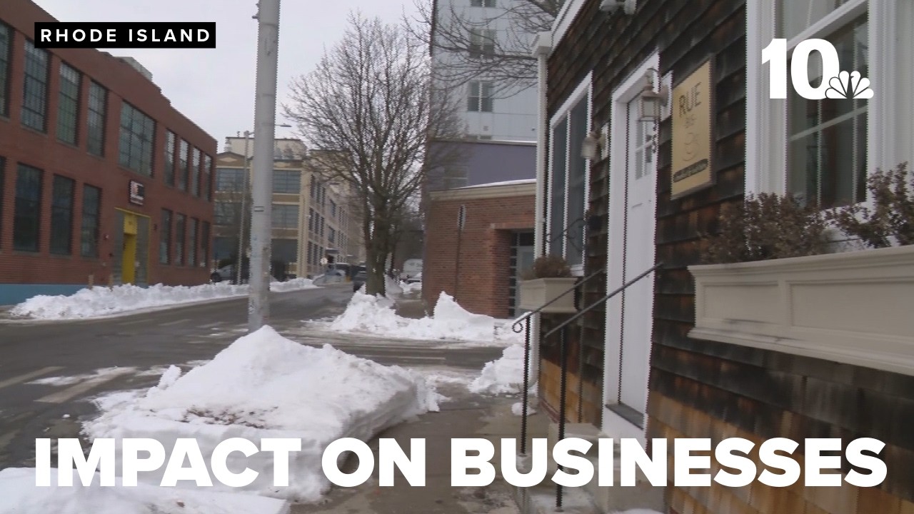 Providence businesses feel impact of slow snow clean up