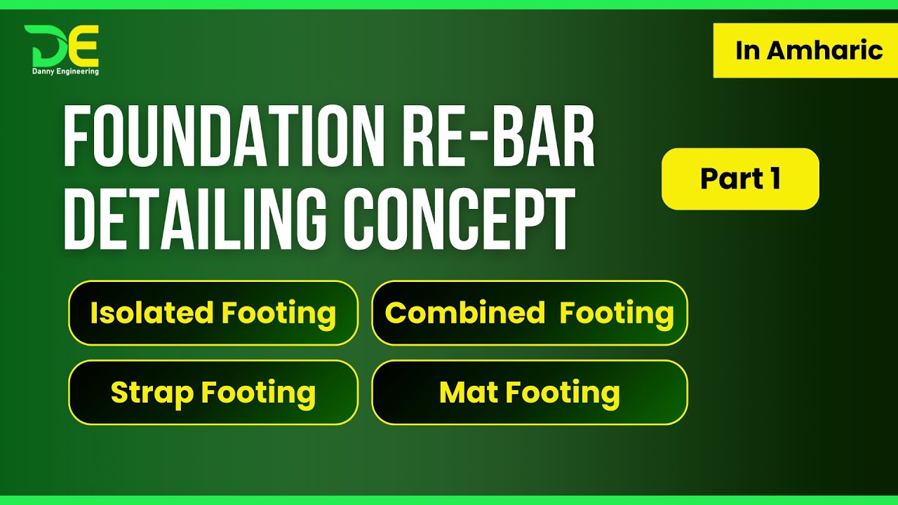 Foundation Rebar Detailing Concept Part 1/2