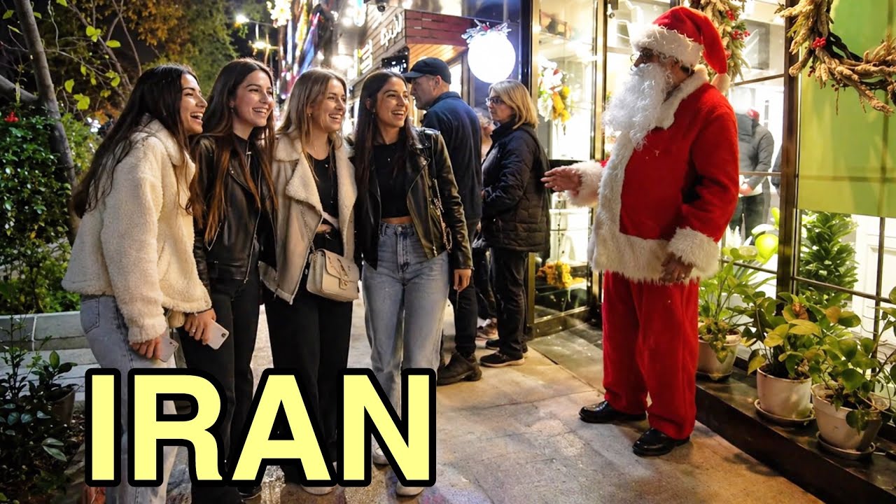 IRAN 🇮🇷 Christmas in Tehran | Lights, Crowds & Pure Holiday Magic