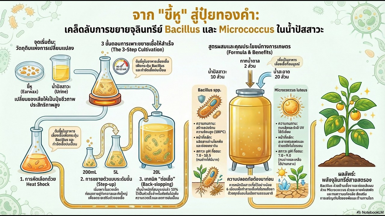 ขี้หูมีค่า! เปิดผลวิจัยการใช้จุลินทรีย์ในรูหูช่วยพืชโตไวและต้านทานโรค