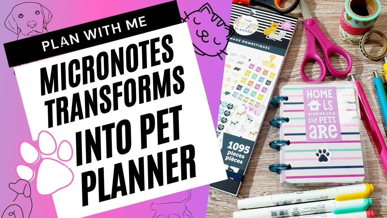 Plan With Me: Turning an HP Micronotes into a Pet/Veterinary Planner