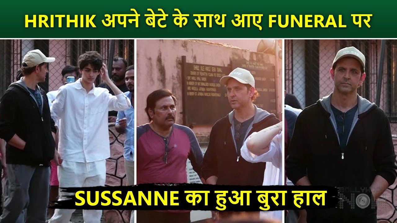 Hrithik Roshan, Ex-Wife Sussanne Attend Zarine Khan&rsquo;s Funeral with Their Son