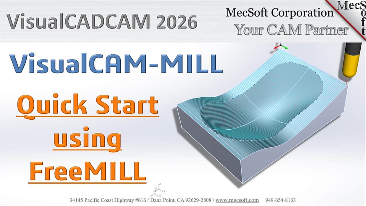 Быстрый старт FreeMILL 2026 для VisualCAD