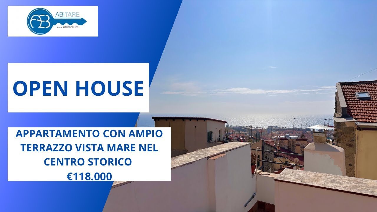 APPARTAMENTO CON SPLENDIDA VISTA MARE E AMPIO TERRAZZO NEL CENTRO STORICO DI SANREMO